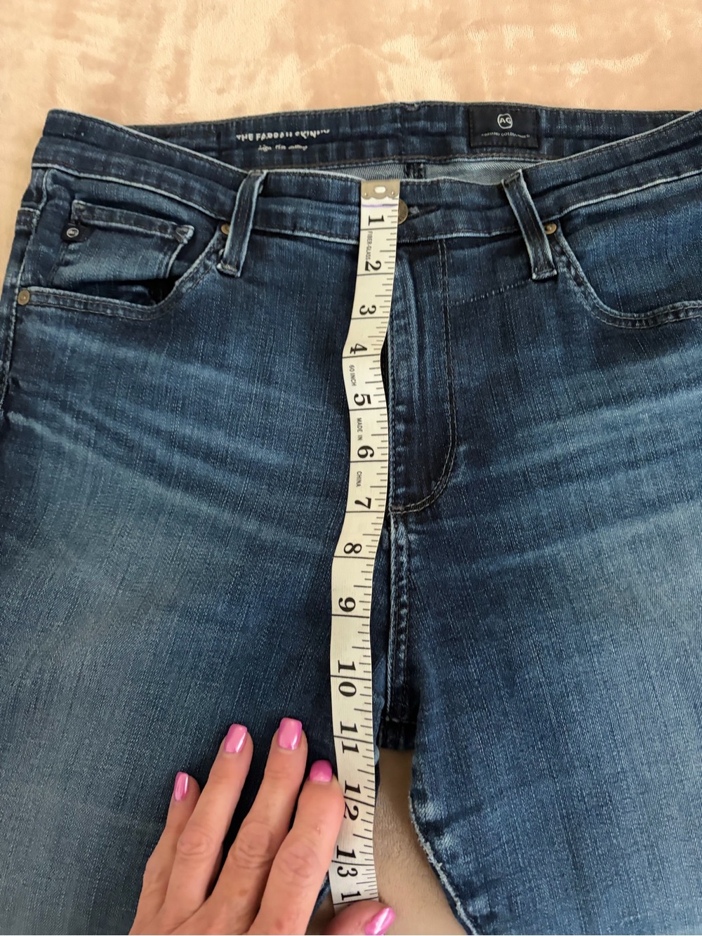 AG Adriano Goldschmidt FARRAH high rise skinny jeans 29